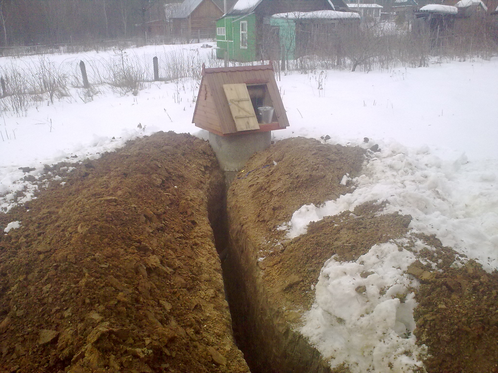 Зимний водопровод на даче